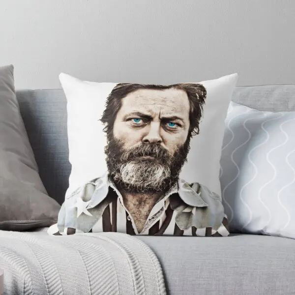 Nick Offerman  Printing Throw Pillow Cover Square Fashion Decorative Car Bedroom Sofa Fashion Waist Pillows not include One Side