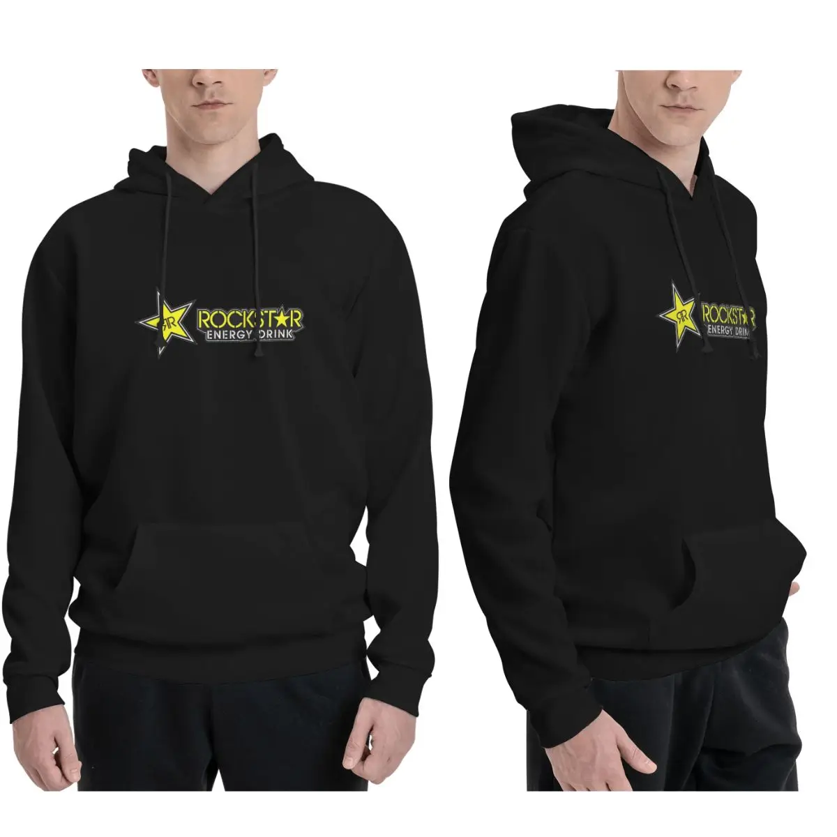 Rockstar Energy Drink sudaderas con capucha hombres mujeres Casual pulóver sudaderas Harajuku manga larga con capucha Otoño Invierno
