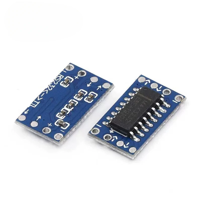 10PCS Mini MAX3232 RS232 to TTL Serial Port Leavel Converter Brush Module Connector MAX232 Flashing Board For Arduino