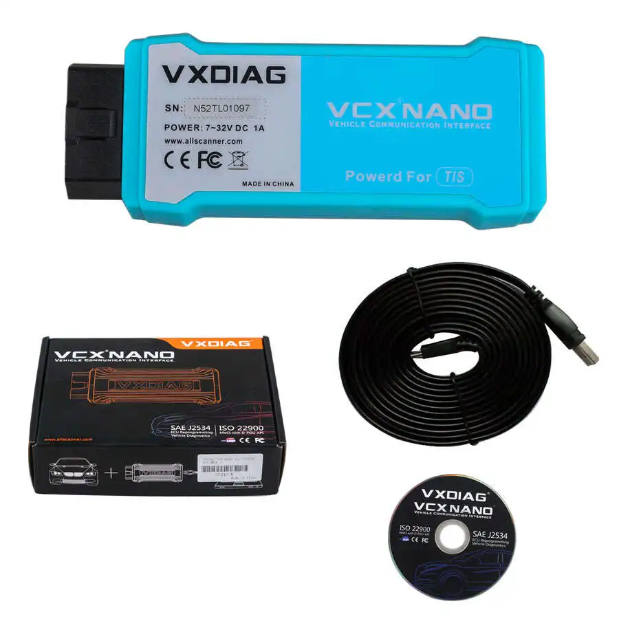 Wifi VXDiag VCX Nano for To-yota TIS Techstream V16.20.023 Compatible with SAE J2534 Support Year 2020