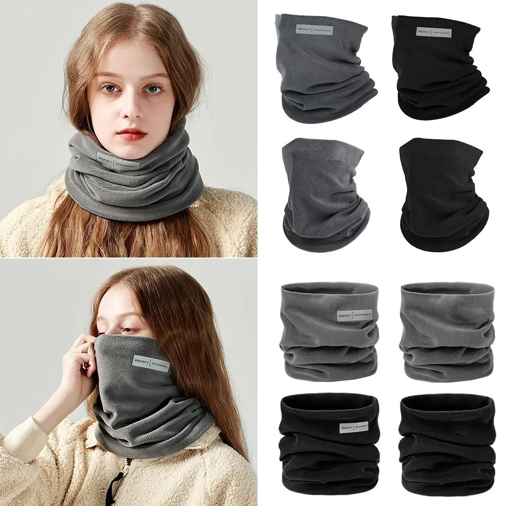 Winter Polar Fleece Neck Scarf Thick Cycling Bandana Women Men Face Neck Warmer Multifunction Cover Hat Tube Scarves Buffs Masks