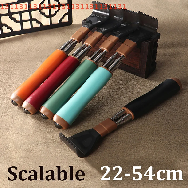 

Stainless Steel Retractable Scratcher Portable Telescopic Back Scratcher Itch Massage Tool Adjustable Double Pole Scratcher Gift
