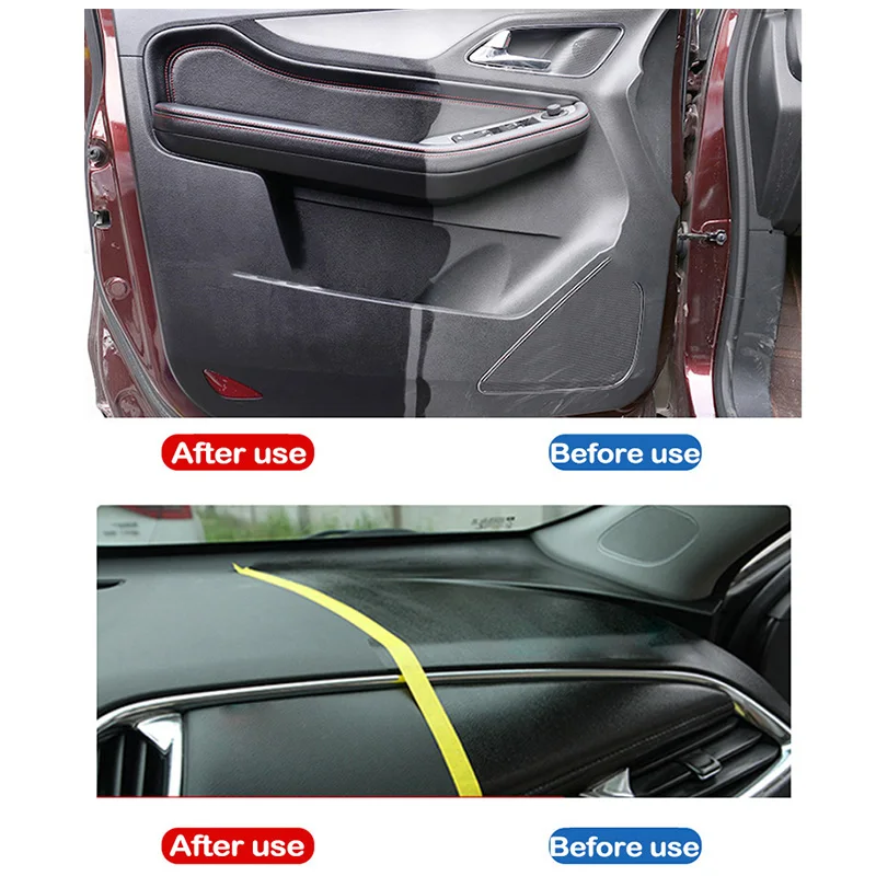 100ml Back To Black Leather Upholstery Cleaner Auto Plastic Restorer Repair Gloss Coating Renovator Refresh Console Car Detail