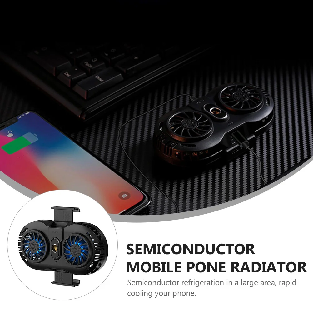 

1Pcs Phone Cooler Semiconductor Mobile Radiator Retractable Clip High Noise Reduction Cooling Device for Cell Phones