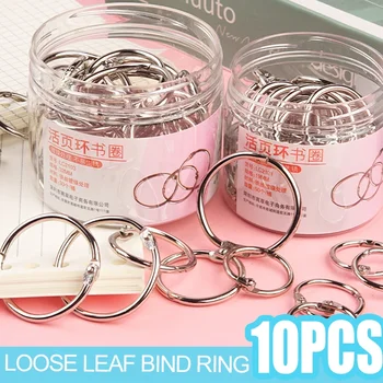 Anneaux de reliure à feuilles mobiles en métal 38/50mm, cartes d'index pour carnet de notes, Clip de reliure d'album, bricolage, anneau de reliure multifonctionnel, fournitures de bureau