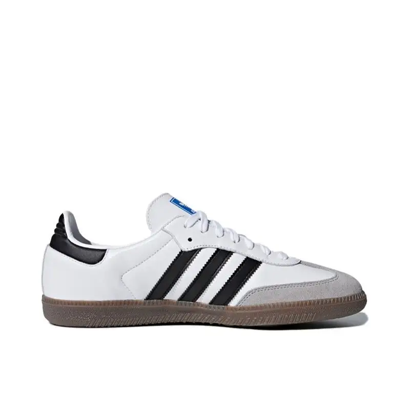 Adidas Originals Samba OG White Gray Men's and Women's Anti-slip Wear Sports Retro Board Shoes German Training Shoes