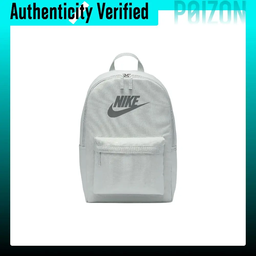 Nike Heritage Polyester Backpack Regular Unisex Light Silver & Smoke Gray DC4244-034