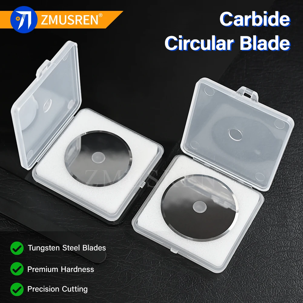 10PCS Carbide Round Blade 22 25 28*8*0.63mm IECHO JWEI SINAJET RUIZHOU AOL RUKING ZUVNND Cloth Cutting Machine Mini Round Knifes