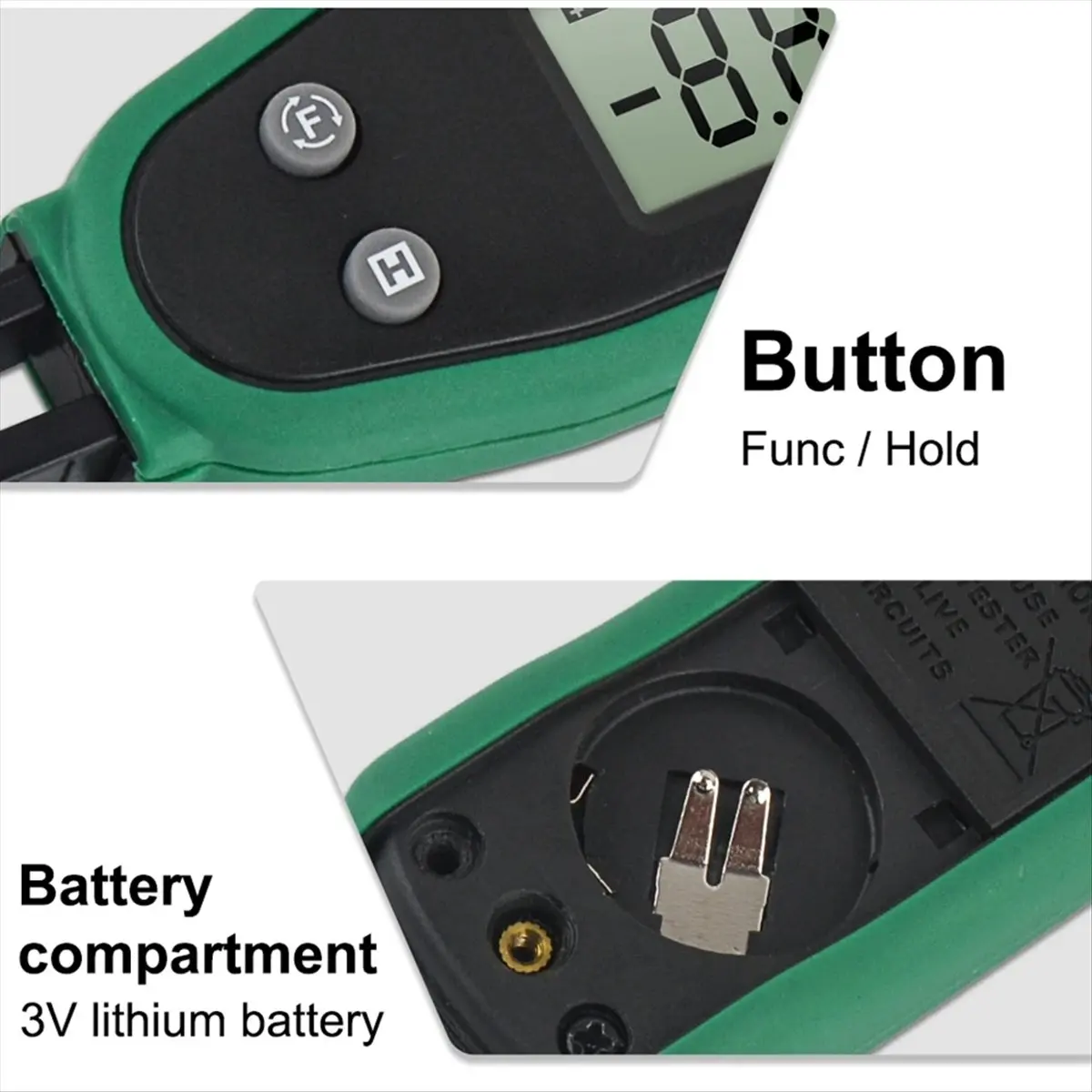 New Smart SMD Tester Multimeter Auto Range Capacitance Resistance Diode Capacitor Rotable Tweezer LCD Display