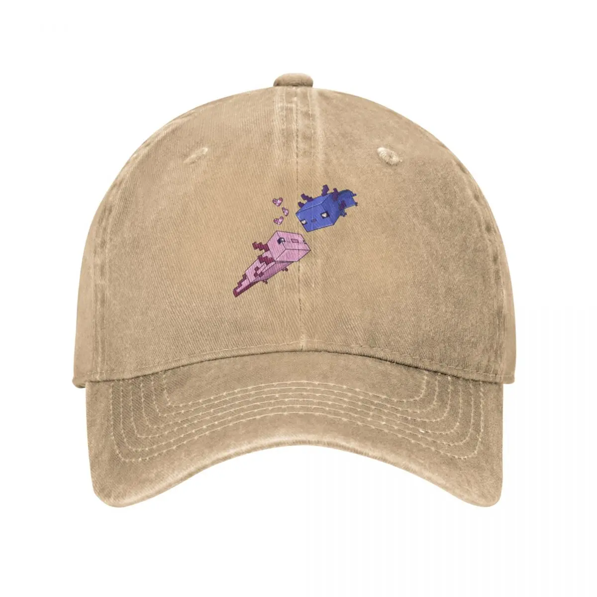 Axolotl Valentines Baseball Cap Hat Beach fishing hat Bobble Hat Women's Beach Outlet 2025 Men's