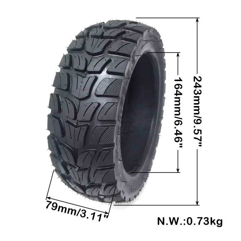 10 Inch 10x2.75-6.5 Scooter Tire 10x2.70-6.5 Tubeless Off-Road Tires Rubber Tire Electric Scooter Tire