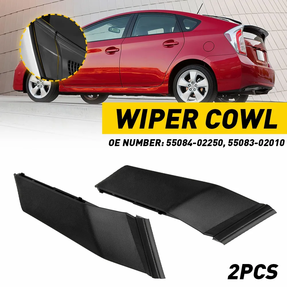 Windshield Wiper Cowl Extension Trim Fender Cover For Toyota Corolla 2014 2015 2016 2017 2018 2019 Car Accessories