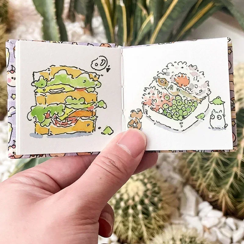 Mini Water Color Paper Square Sketchbook 300g Paper Travel Watercolor Painting Paper Pad  Art Supplies for Artist Drawing Book