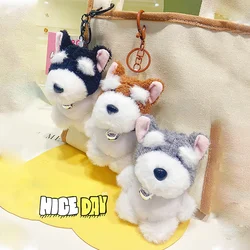 Originale Schnauzer cane portachiavi campana peluche portachiavi ciondolo carino zaino piccolo ciondolo regalo Anime portachiavi zaino ciondolo auto