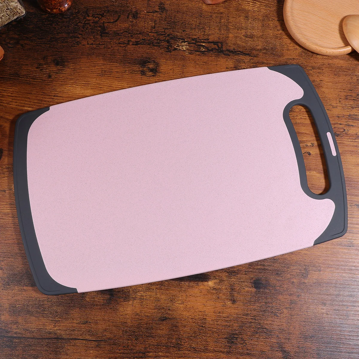 

1 pc Cutting Board Square Thick Chopping Board Wheat Straw Antibacterial Anti-Mold Fruit Vegetable Meat Juices