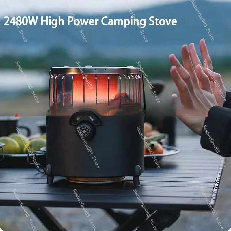 

Зимний обогреватель для черной собаки, 2480 Вт, мощный многофункциональный обогреватель, портативный бутановый обогреватель, аварийное оборудование для выживания и пешего туризма