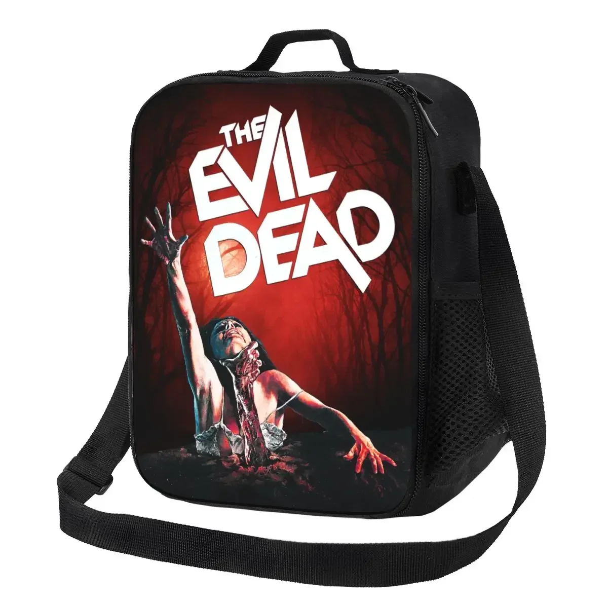 

Evil Dead Resuable Lunch Boxes Women Leakproof Supernatural Horror Movie Thermal Cooler Food Insulated Lunch Bag Office Work