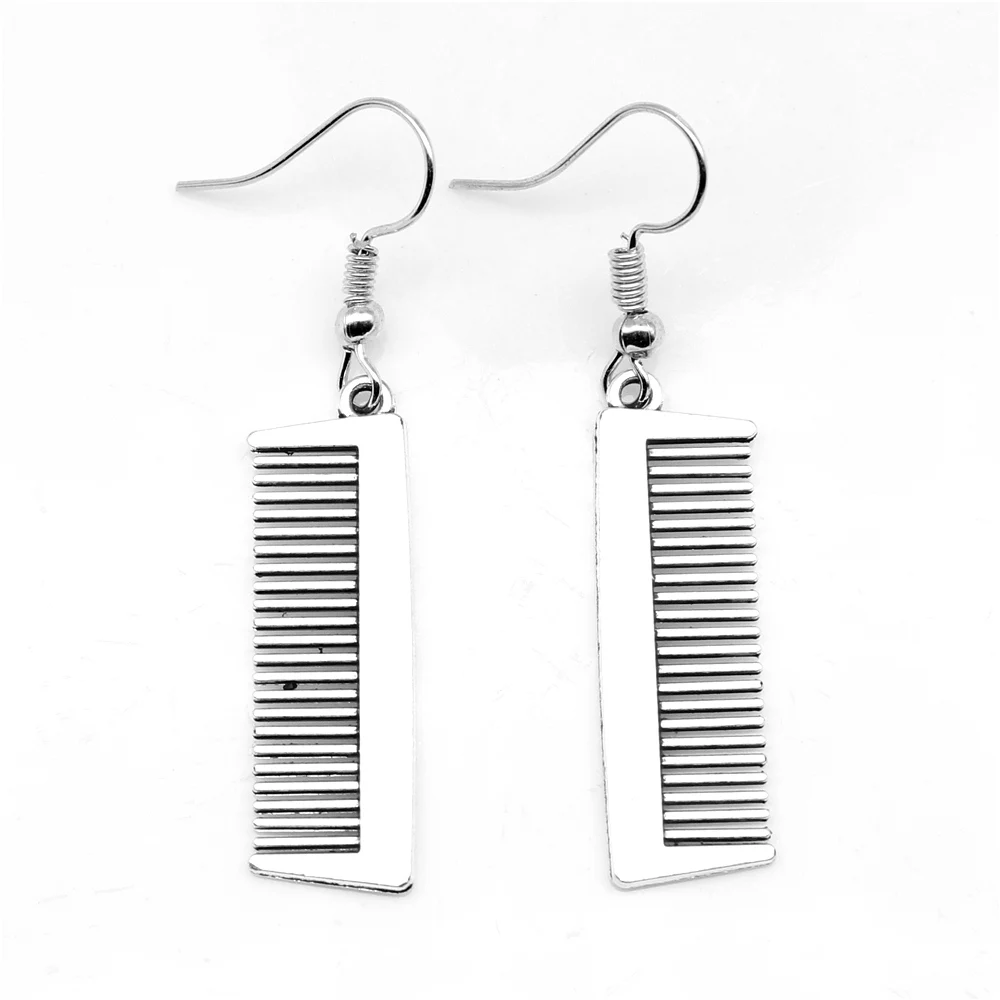 1 Pair Comb Earrings Pendants Supplies For Jewelry 10x33mm