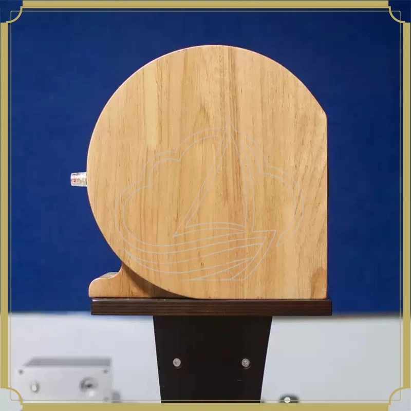 3/4 Inch Solid Wood Nautilus Speaker Box, Personalized Bookshelf Empty Audio Cabinet for Home Use