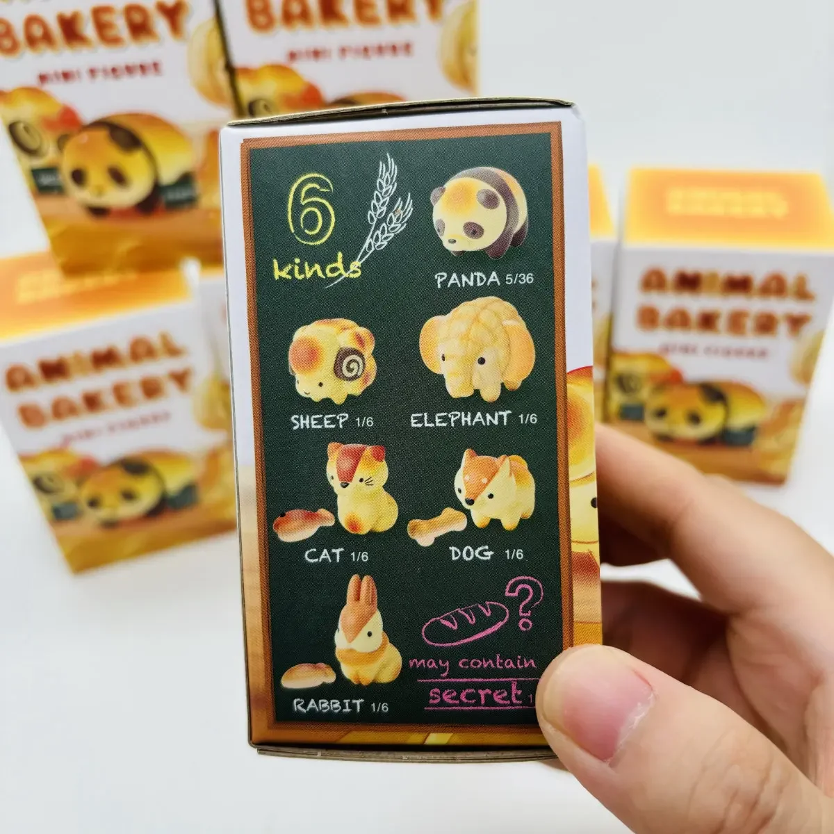 Dreams animal bakery mini figure serie scatola cieca giocattolo per ragazza scatola misteriosa panda pecora elefante gatto cane coniglio