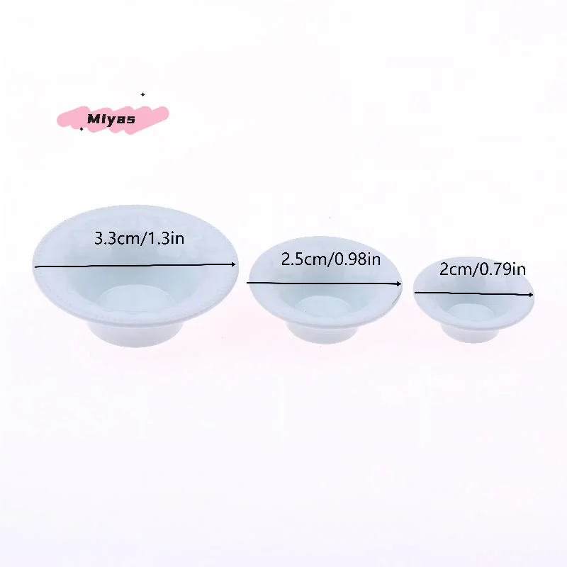 인형 집 주방 시뮬레이션 놀이 장난감 인형 집 장식 액세서리용 미니 서양 접시 세트 3개