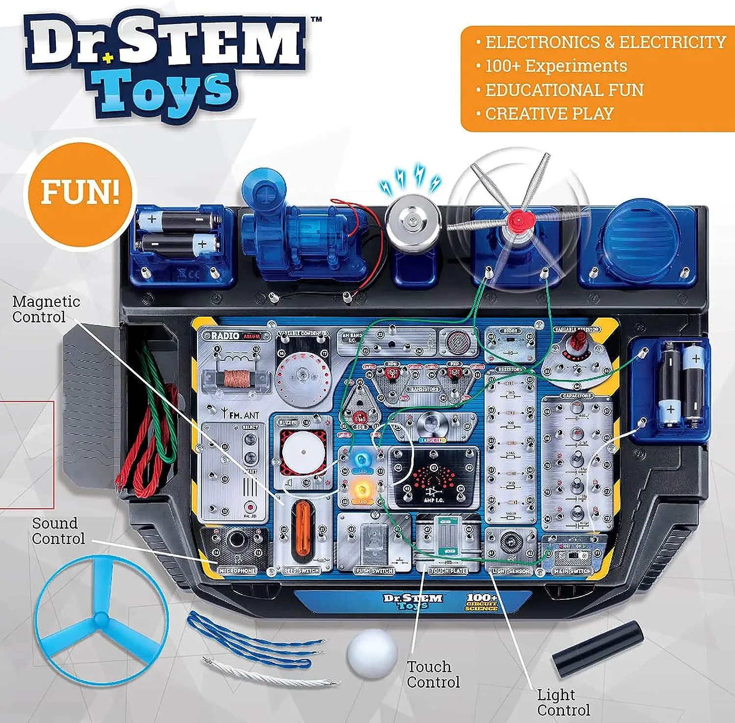 Toys Circuit Science Kit, 100 Electrical Experiments with Lights, Sounds, and Action Science Experiment Toy Children's Gift