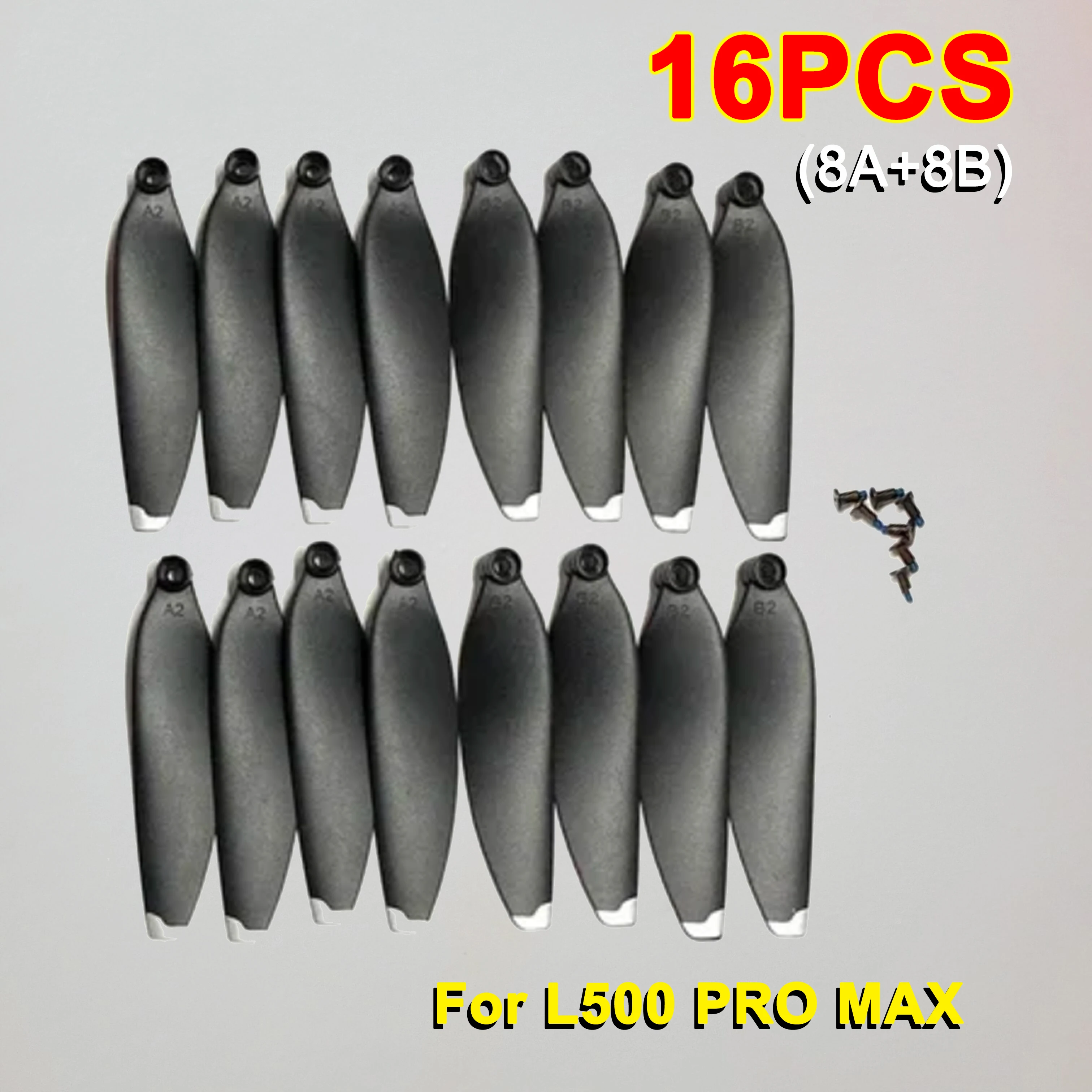 16PCS Propeller Pros Original for LYZRC Drone L500 PRO / L500 MAX RC Quadcopter Wing Blade Part Accessory