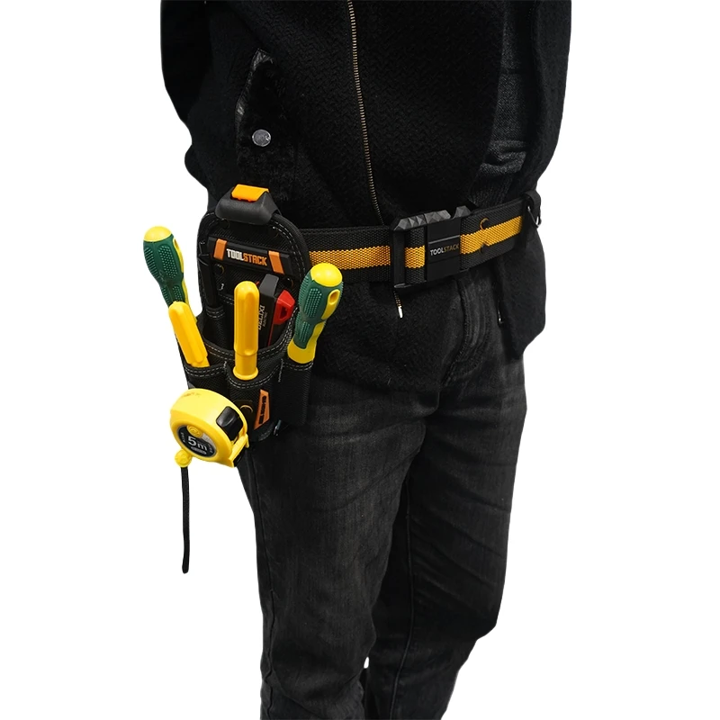 TOOLSTACK Techniker-Tasche Mehrfach-Taschenfach Robuste Schnell-Hängetasche Schraubendreher- & Zangen-Organizer für Elektriker – Detail 6