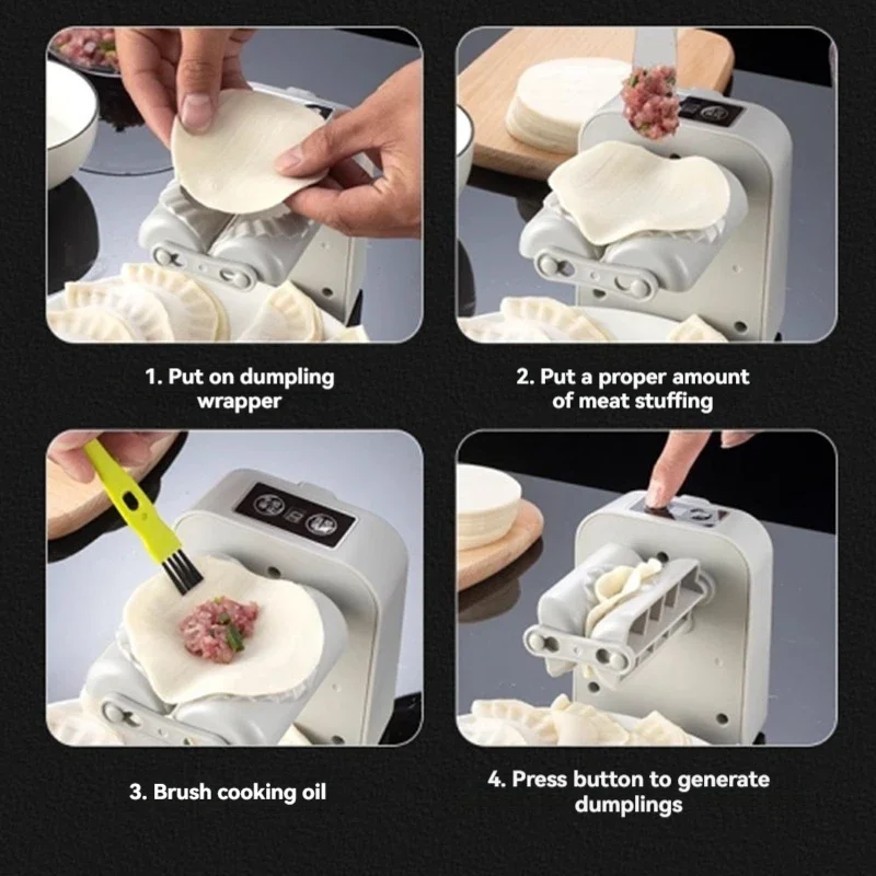 가정용 220v 무선 전기 만두 기계 자동 만두 포장지 기계 가정용 소형 압력 만두 기계