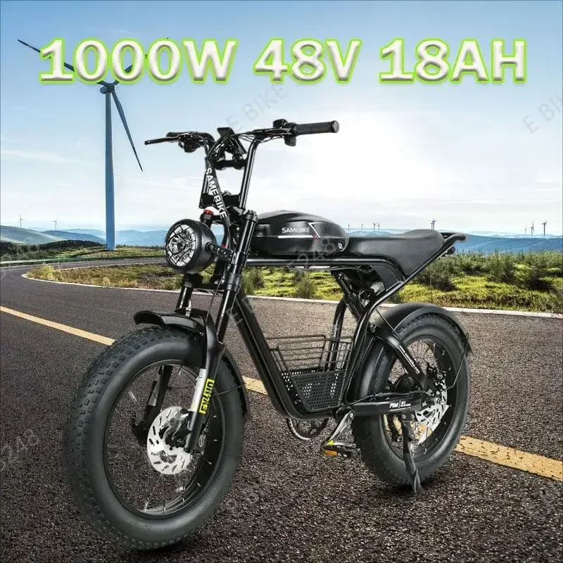 

Электрический велосипедSAMEBIKE M20 1000 Вт 48 В 18 Ач Электрический велосипед 20*4,0 дюйма Fat Tire Ebike Горный снег Внедорожные электрические мотоциклы