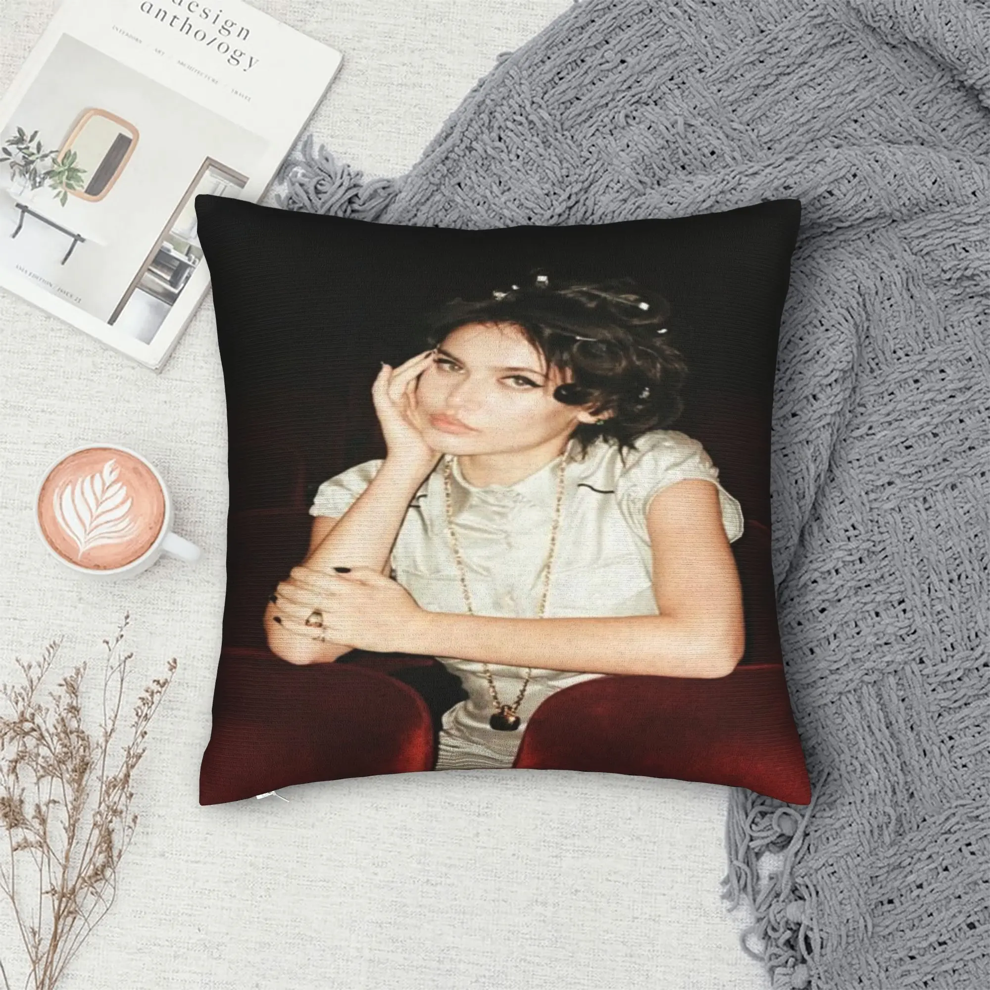 SIENNA SPIROS singer Pillowcase Merchandise Printed Cushion Cover  Pillow Covers Bed Decorations Square Multi Size