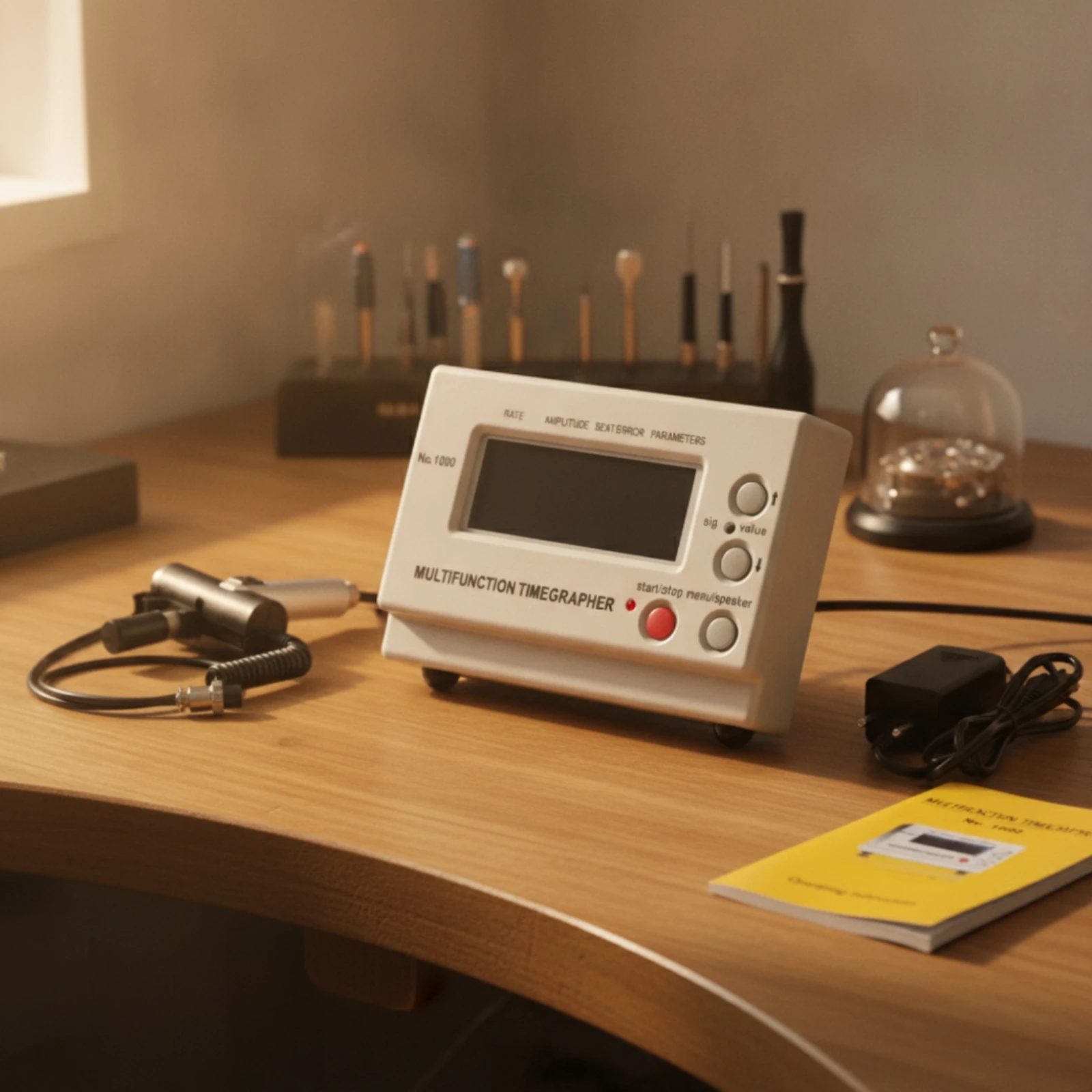 Bekijk Timegrapher met sensorc - Timegrapher Watch Calibration Timing Machine recensie en prijs