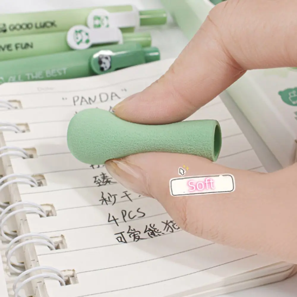 

4 шт./компл., 0,5 мм, гелевая ручка с капибарой, черные чернила, наконечник ST, милая гелевая ручка Pnada, устойчивая к поту, мягкая губчатая ручка, клубничный ручка для торта