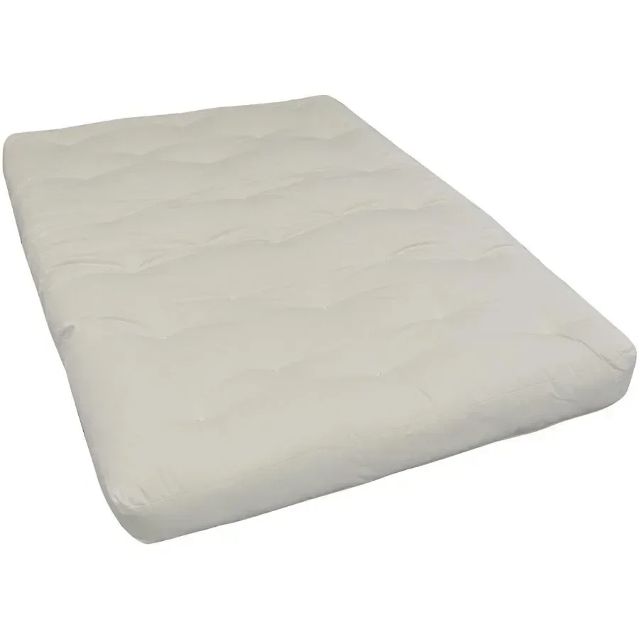 6 Twin XL Futon Mattress, Natural Cotton Foam Fill, 39x80