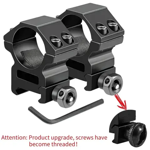 2PCS Hunting Rifle Scope Mount Ring for Dia 25.4mm 30mm Tube Scopes 11mm 20mm Dovetail Picatinny Rail Tactical Flashlight Mount