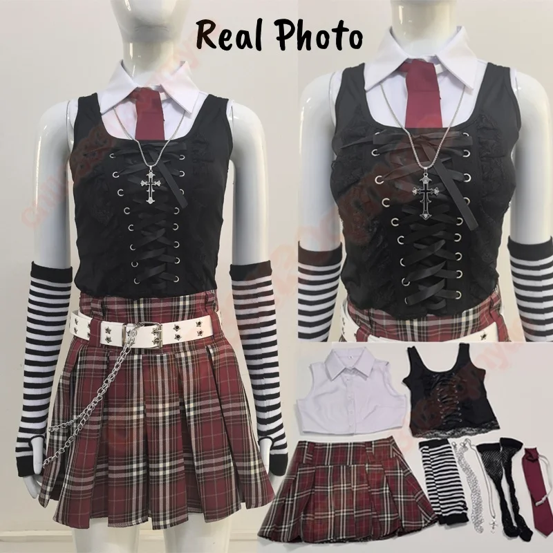 Миса Амане Косплей Примечание Смерть Косплей Костюм Дебютное Повседневное Сексуальное Платье Субкультура Ожерелье y2k Готическая Лоли Униформа Наряд