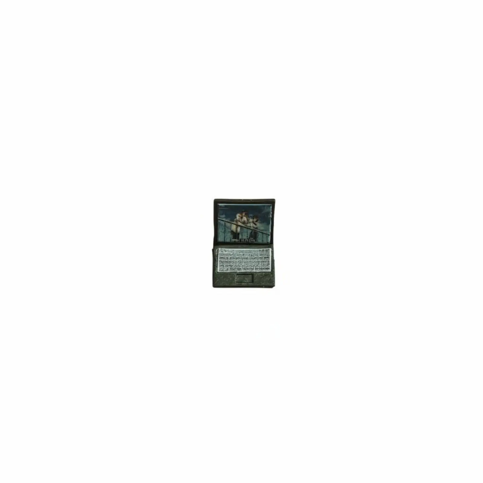 2 Pieces 1/64 Scale Laptop Prop Realistic Detail Mini Laptop Model Black Miniature Notebook Computer for Diorama