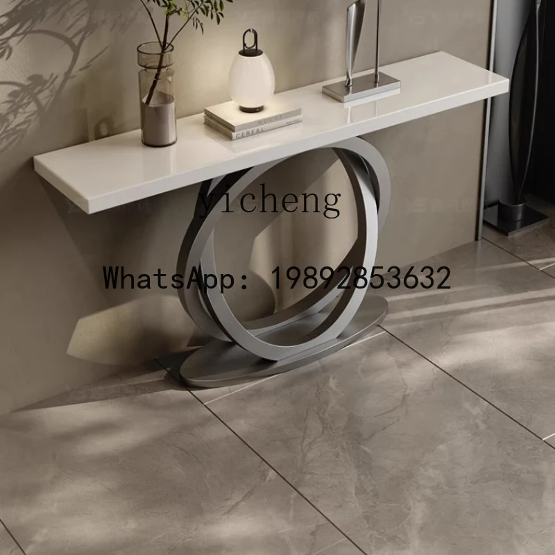 AA  Italian simple luxury jade crystal entrance table  light luxury entrance table Simple home use