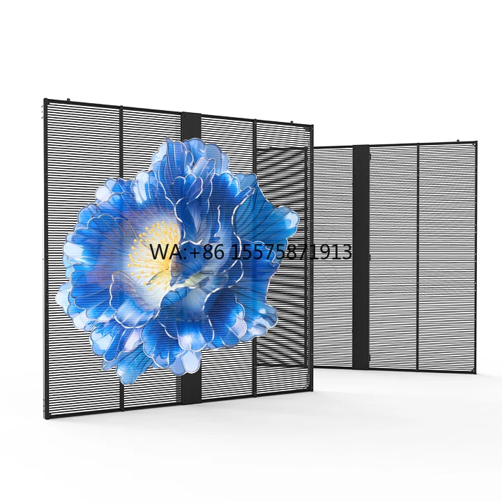 HD Transparent Glass Led Display Transparent P3.9-3.9 Led Screen Display for Glass Window Wa Transparent Flexible Led Screen