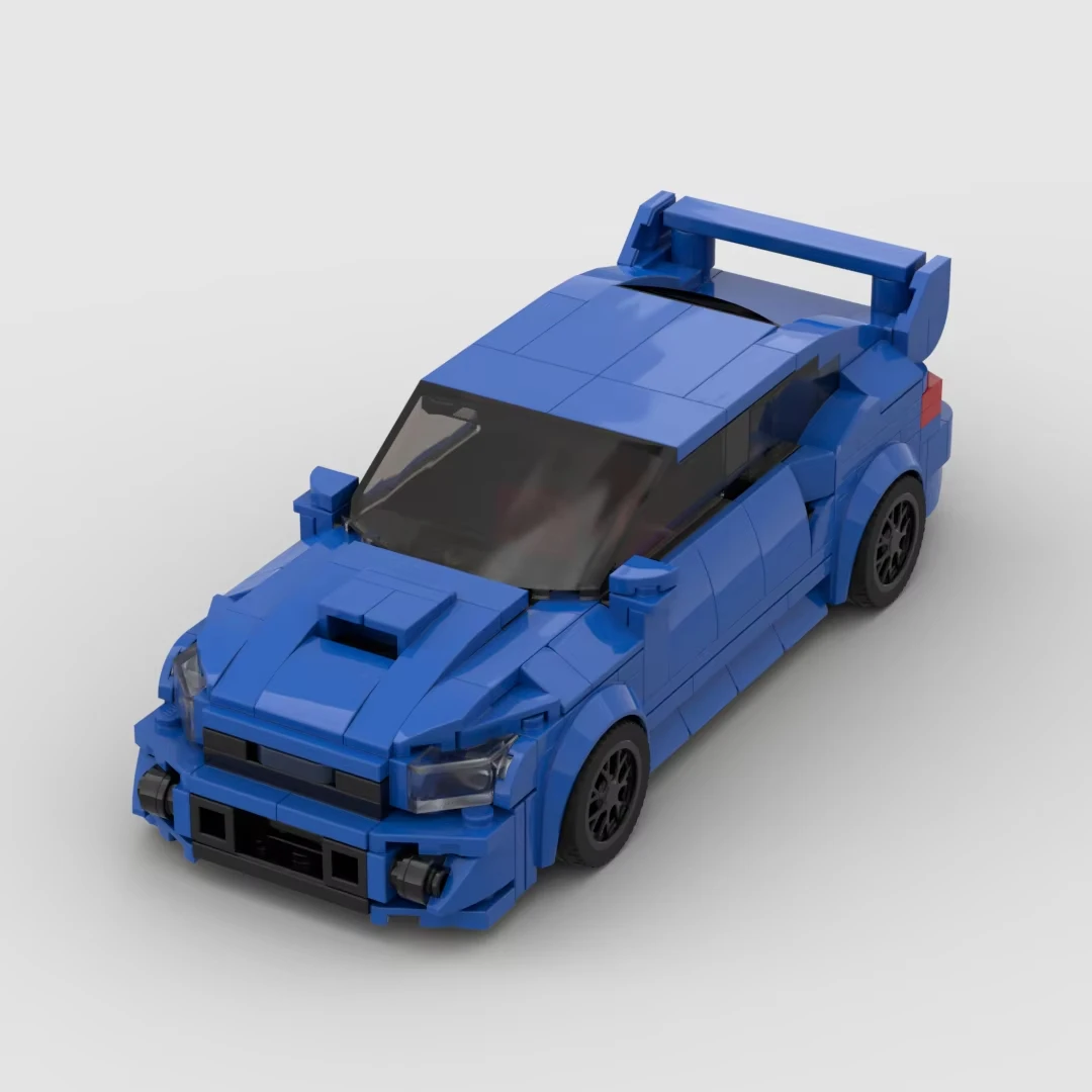 

Конструктор MOC Subaru WRX STI, 303 детали, гоночный спортивный автомобиль, креативные гаражные игрушки для мальчиков