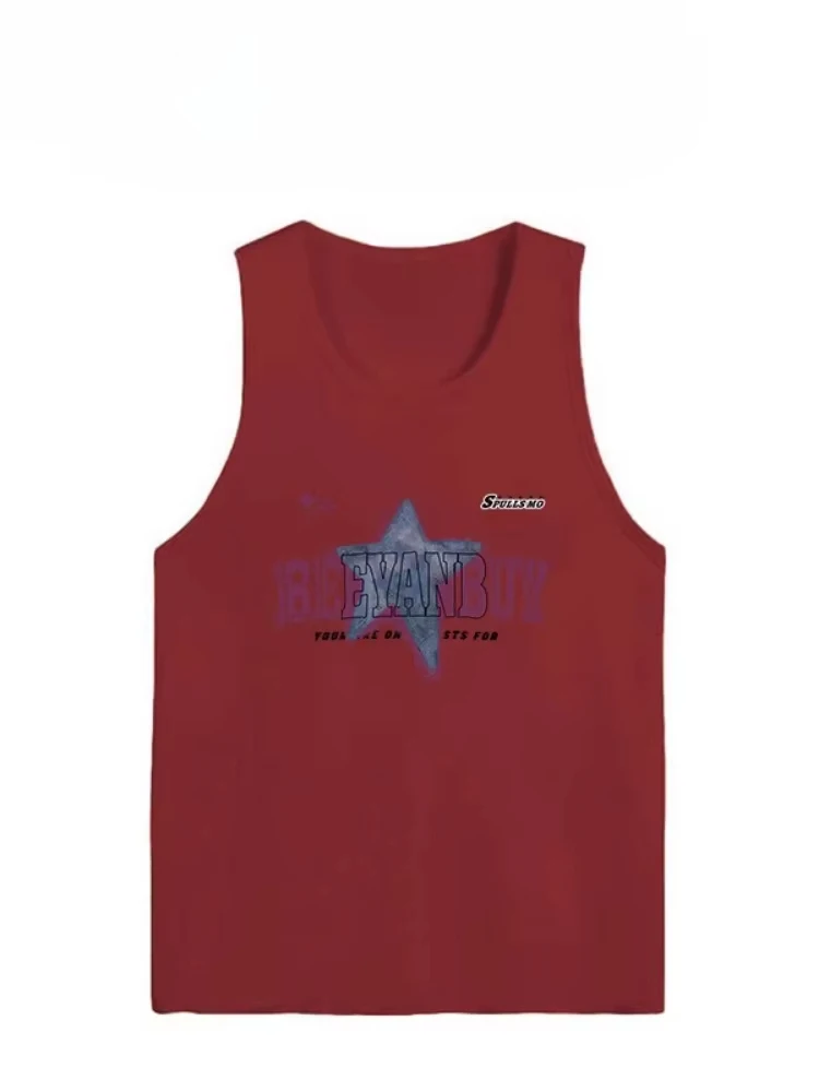 

Y2K Aesthetic Casual Hiphop Tank Top Women Sleeveless Streetwear Letter Printing Loose Tanks Harajuku Grunge Vintage Camisole