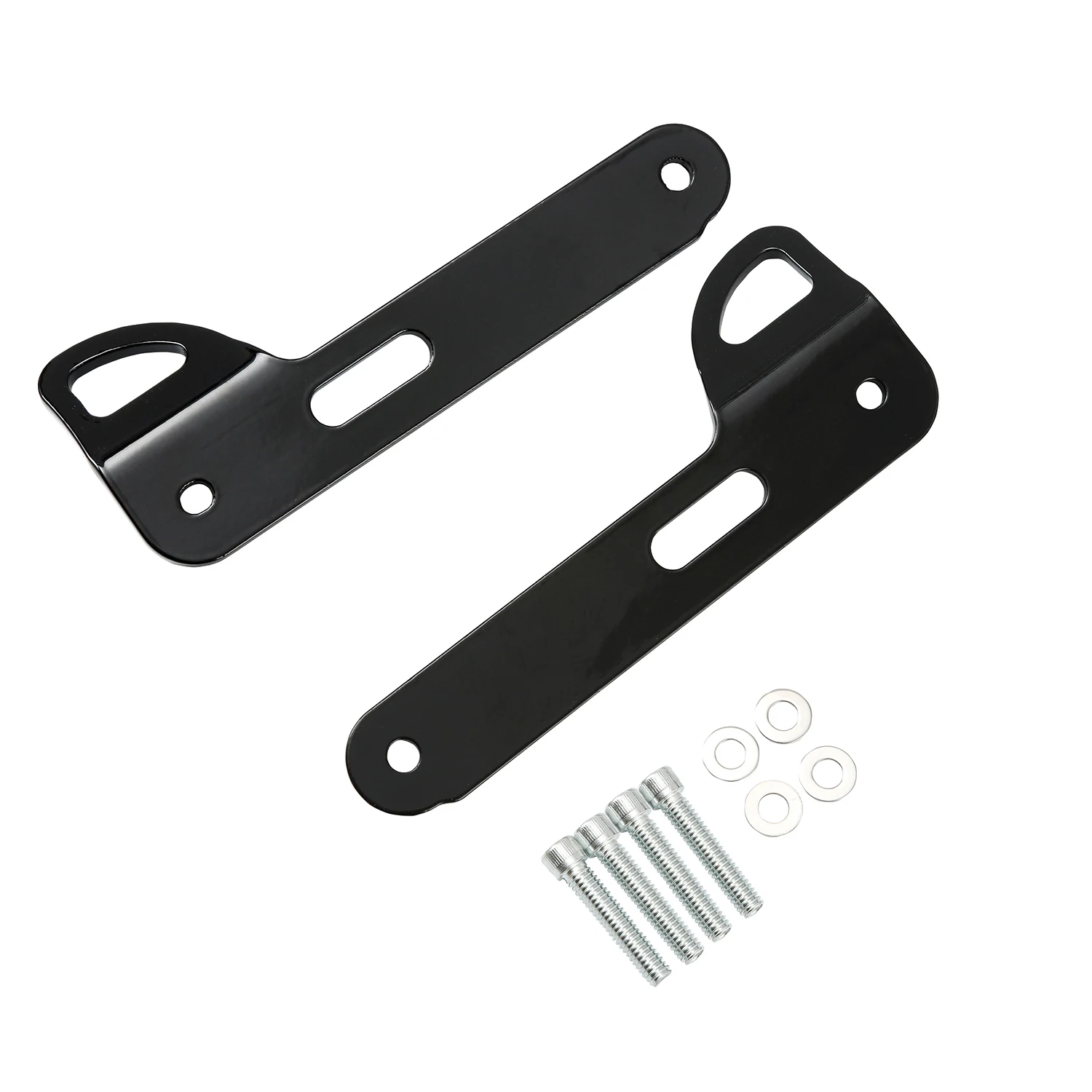 

Front Tie-Downs Bracket Kit Fit Harley Touring Electra Street Glide Ultra Limited CVO 2014-2022 Gloss Black