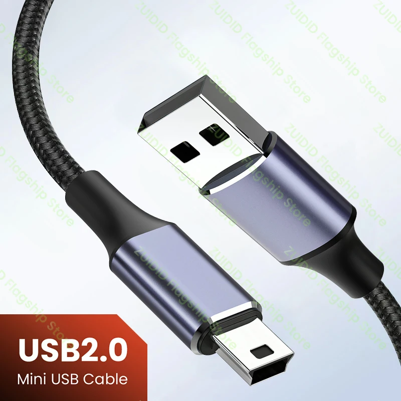 

Mini USB Cable Mini USB to USB-A/Type-C Fast Data Charger Cable for MP3 MP4 Player Car DVR GPS Digital Camera HDD Mini USB 2.0