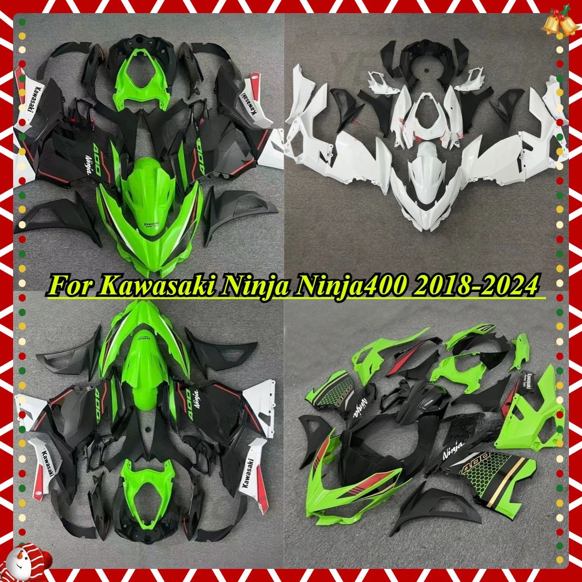 

2025 New Motorcycle Full Fairing Body Kit For Kawasaki Ninja Ninja400 2018-2024 Body Injection Mould Fairing Kit
