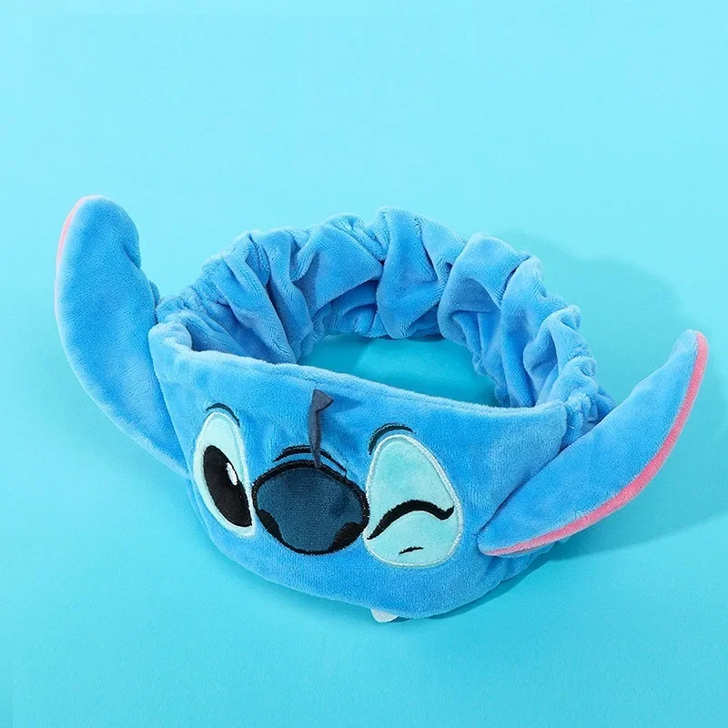 MINISO Lilo & Stitch Three-dimensional Shape Hair Band Cartoon Cute Face Wash Makeup Mask Ladies Hair Band