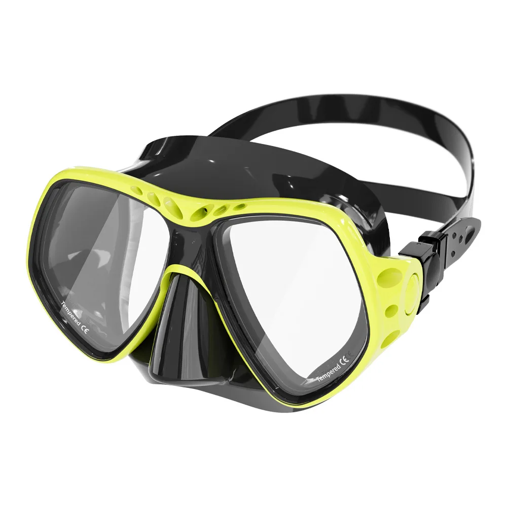 Neue Multi-Style Erwachsene Tauchen Maske Schwimmen Brille Scuba Schnorchel Silikon HD Anti-Fog Gehärtetes Glas Tauchen brille Geschenke – Detail 27