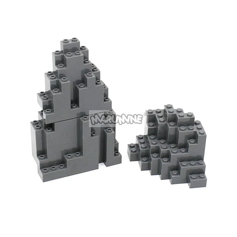 Marumine MOC Bricks Accessories Rock Panel Rockery Mountain 47847 23996 6082 6083 DIY Construction Building Blocks Parts Pieces