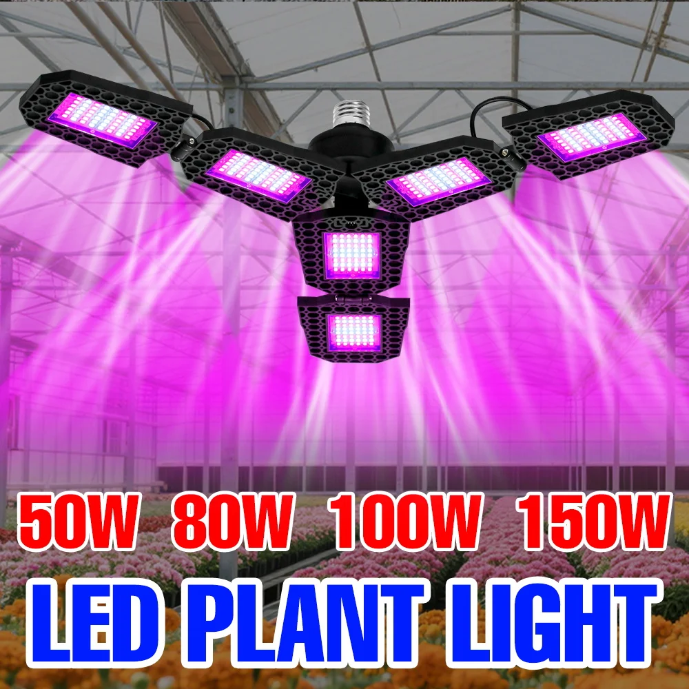 

150W LED Grow Light Bulb Full Spectrum Cultivation Lamp Indoor Cactus Greenhouse Tent Vegetable Hydroponics Plant Fill Lighting