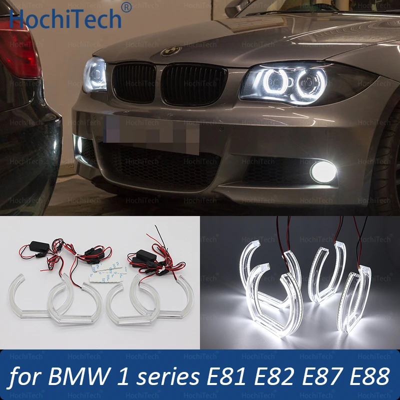 

Комплект светодиодных прозрачных ангельских глаз для BMW 1 серии E81 E82 E87 E88 2004-2013 116i 118i 120i 125i 128i 130i 135i 135is 116d 118d