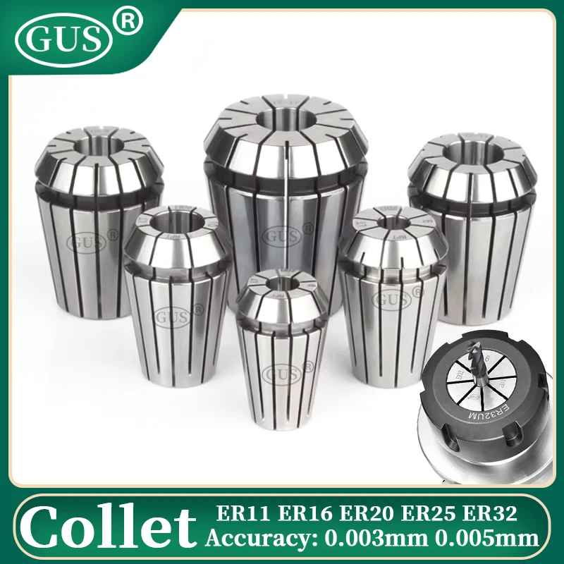 1 قطعة ER11 ER16 ER20 ER25 ER32 ER أسطوانة معدنية تشاك دقة 0.003 مللي متر 0.005 مللي متر ل CNC طحن أداة حامل آلة الحفر مخرطة